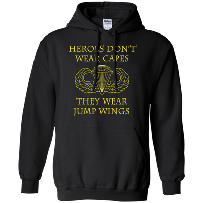 Heroes Don't Wear Capes they Wear Jump Wings Shirt, Hoodie, Tank - ifrogtees