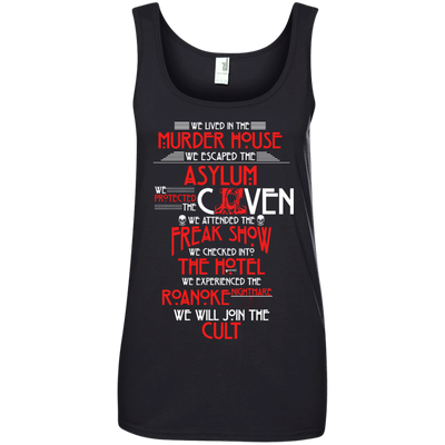 We lived in the Murder House, We escaped the Asylum t-shirt, hoodie