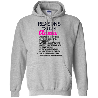 Reasons to be an Auntie shirt, tank, hoodie