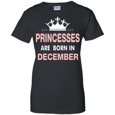 Princesses Are Born in December Shirt, Hoodie, Tank