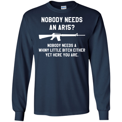 Nobody needs an AR15 funny t-shirt, tank top