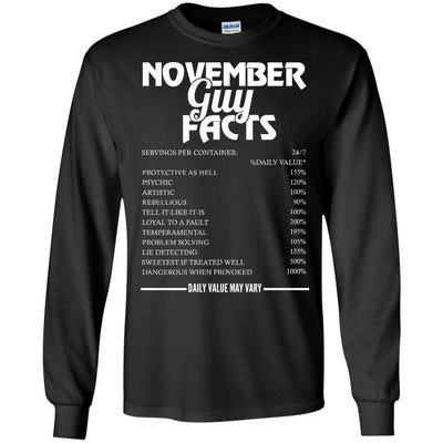 November guy facts servings per container shirt