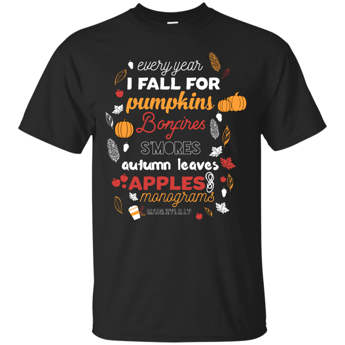 Every year I fall for pumpkins bonfires s'mores shirt, tank, hoodie