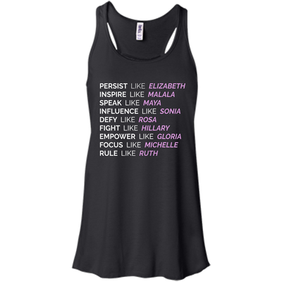 Persist like Elizabeth Inspire like Malala shirt, tank