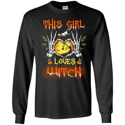 This girl loves witch Halloween t-shirt