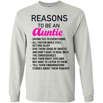 Reasons to be an Auntie shirt, tank, hoodie