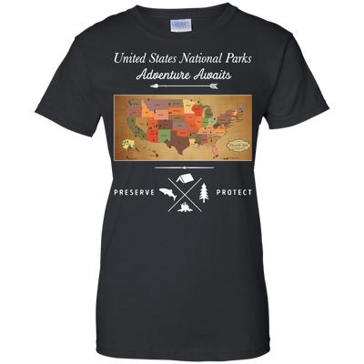 United State National Parks Map shirt, hoodie