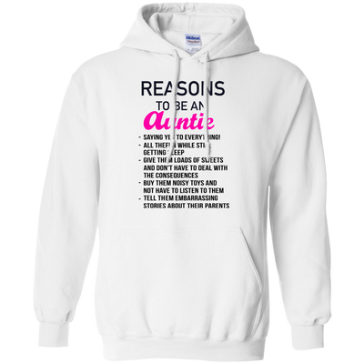 Reasons to be an Auntie shirt, tank, hoodie