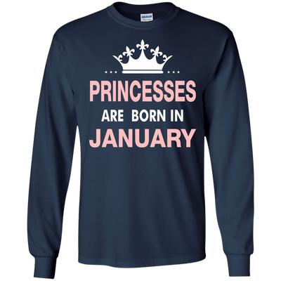 Princesses Are Born in January Shirt, Hoodie, Tank