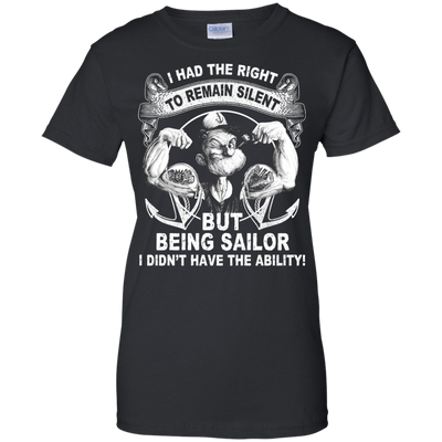 Sailor Popeye : I Had the Right to Remain Silent Shirt, Hoodie, Tank
