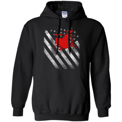 America Flag Drum shirt/hoodie/tank top - ifrogtees