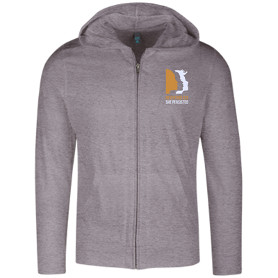 Women's March: Nevertheless she persisted Embroidered zip hoodie