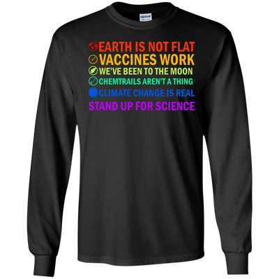 Earth is not flat vaccines work we’ve been to the moon shirt, tank