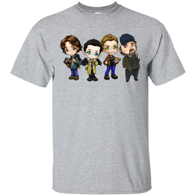 Supernatural: Sam Dean Castiel Idjit Chibi shirt, hoodie