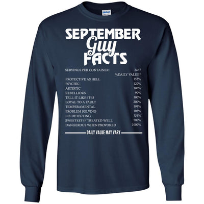 September guy facts servings per container shirt