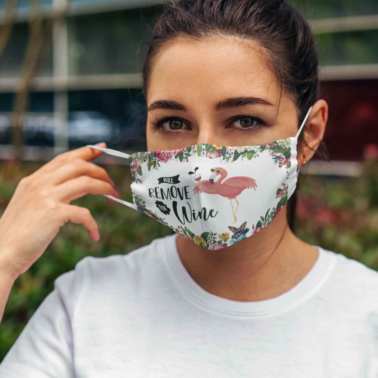 Flamingo Will Remove For Wine Face Mask